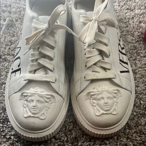 Versace White Sneakers with Medusa Logo